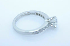 Tiffany & Co Platinum Diamond Engagement Ring Bead Set 1.27 tcw F VVS2 $25,800