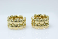 Cartier Honeymoon Collections Huggie Earrings 18k Yellow Gold $10,000 Retail