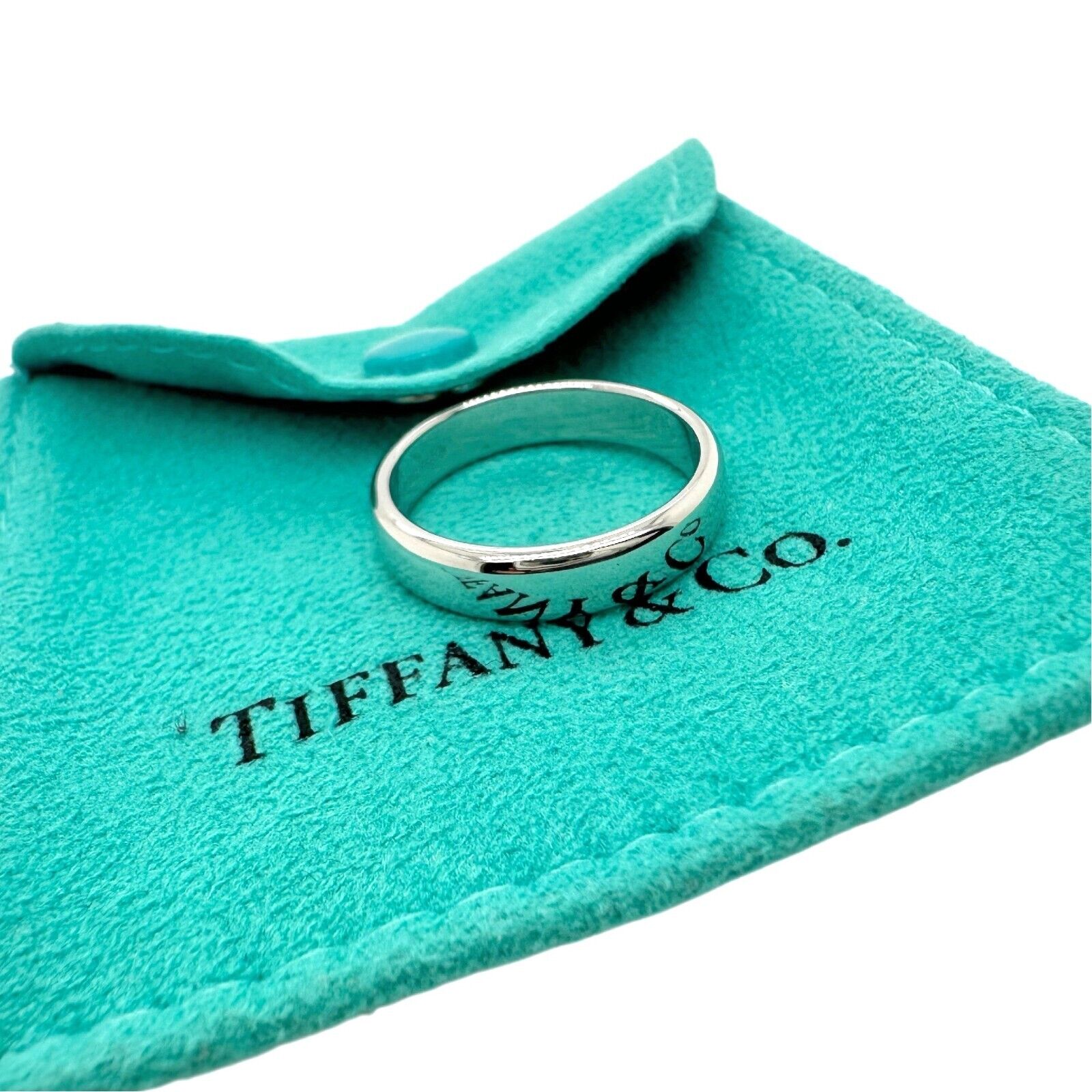 Tiffany Forever Wedding Band Ring in Platinum, 4.5 mm Wide | Tiffany & Co.
