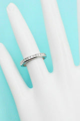 Tiffany & Co Platinum and Diamond Wedding Band Ring 2mm Size 4