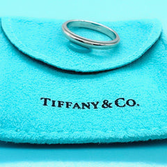 Tiffany Together Milgrain Band Ring in Platinum 3 mm