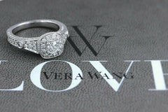 VERA WANG Diamond Engagement Ring Love Collection Round 1.25 tcw 14k White Gold