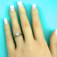 Tiffany & Co Round Brilliant Diamond 0.64 cts Solitaire Platinum Engagement Ring