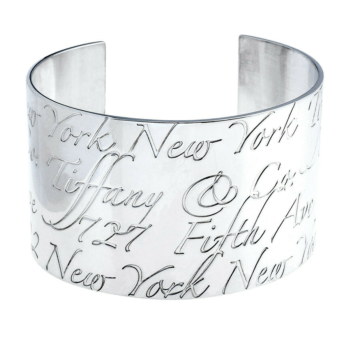 Tiffany New York Notes Love Cuff Bracelet in Sterling Silver
