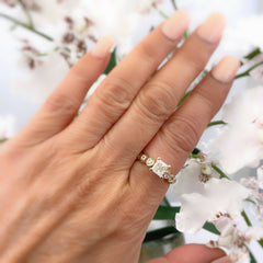 Princess Diamond 1.40 tcw Yellow Gold Engagement Ring