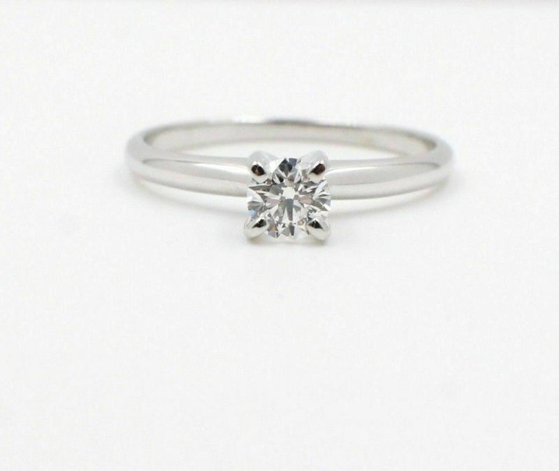 Hearts on Fire Diamond Engagement Ring Round 0.36 tcw Set in 14k White Gold