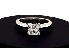 Princess Cut Diamond 1.10 Carat I I1 GIA Solitaire Engagement Ring