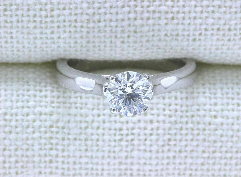 Celebration Diamond Engagement Ring Round 0.98 ct I S1 14K White Gold $9K Retail