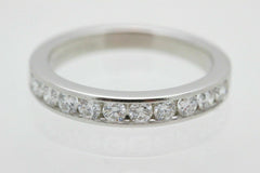 Tiffany & Co Diamond Wedding Band 2.5mm Channel Set in Platinum $2,875 Retail