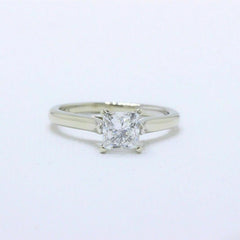 Leo Princess Diamond Engagement Ring 1.00 ct G SI2 14k White Gold $8,600 Retail