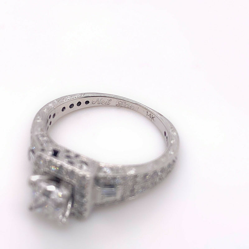 Neil Lane Princess Diamond 1.50 tcw Engagement Ring in 14kt White Gold