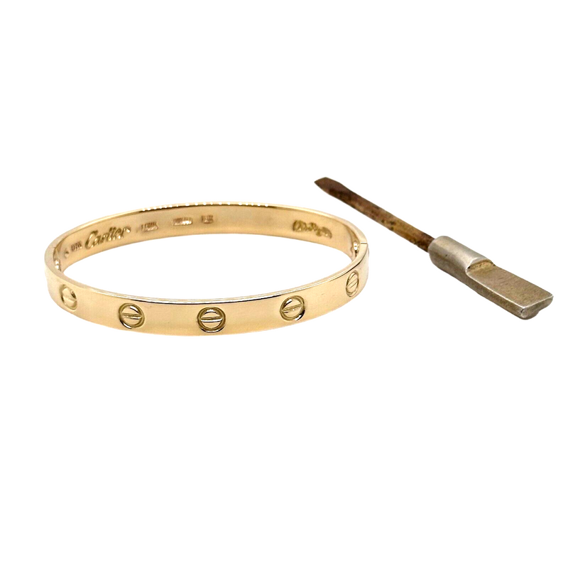SOLD--Cartier Sabona Cuff Bracelet 18k and Copper c. 1970 – Bavier Brook  Antique Jewelry