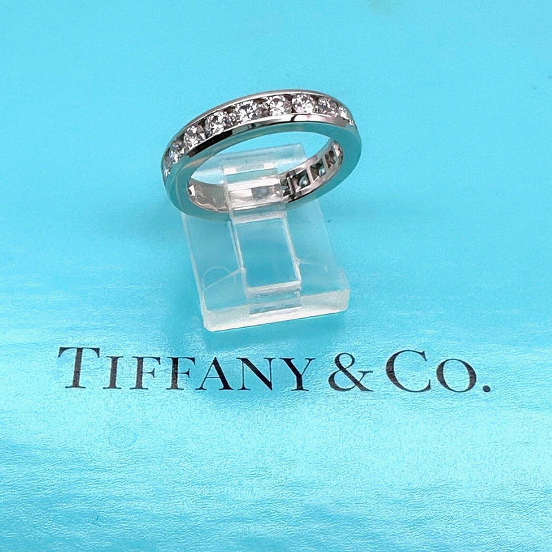 TIFFANY & CO Full Circle Channel Set 1.80 tcw 4 mm Platinum Wedding Band