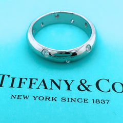 Tiffany & Co. ETOILE Diamond Band Ring Platinum Size 5.75