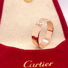Cartier LOVE Wedding Band Ring 18kt Pink Gold