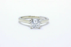 Leo Princess Diamond Engagement Ring 1.00 ct G SI2 14k White Gold $8,600 Retail