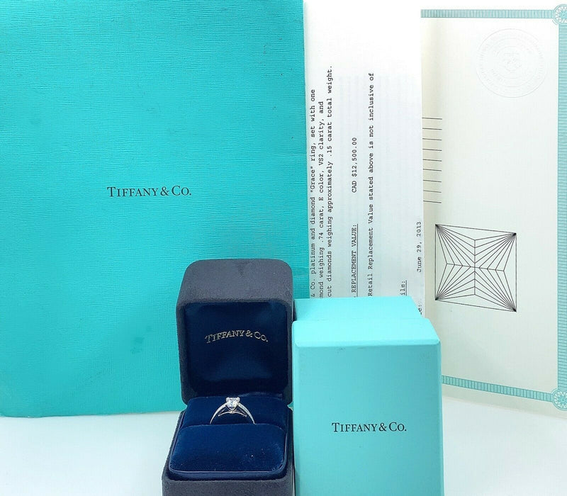 Tiffany & Co Engagement Ring Set Box Packaging