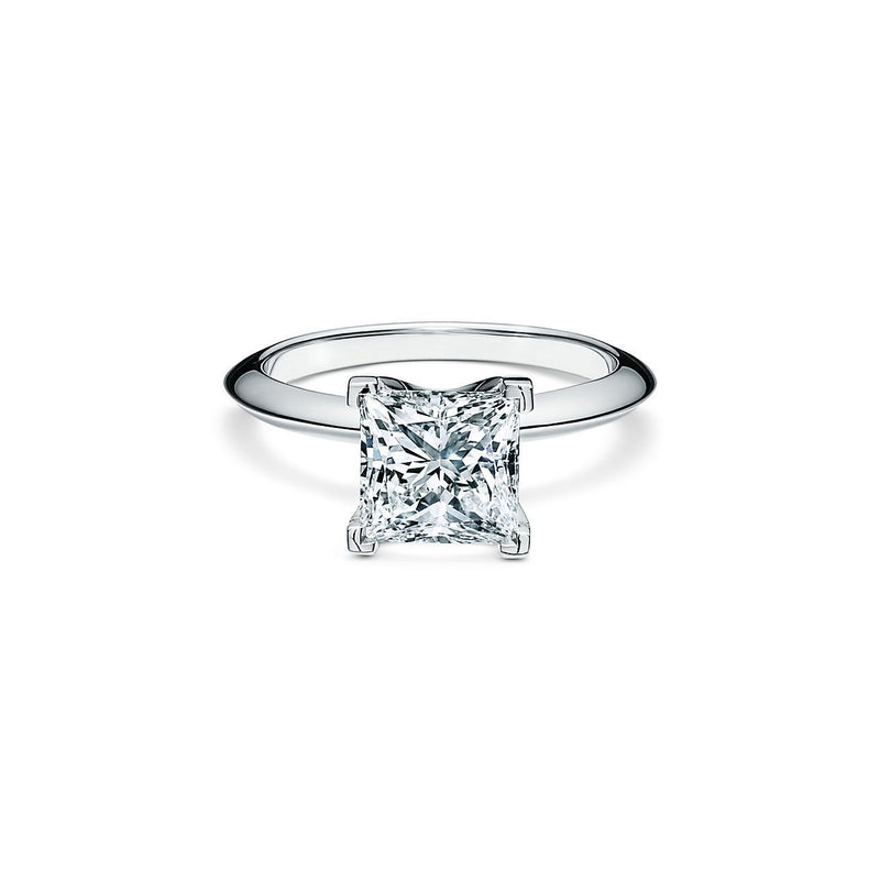 Tiffany & Co Princess Cut Diamond 0.73 cts Solitaire Platinum Engagement Ring