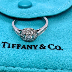 Tiffany & Co Circlet Diamond Engagement Ring in Platinum