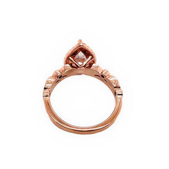 Robins Brothers Signature Pear Diamond 1.375 tcw 14K Rose Gold Engagement Ring