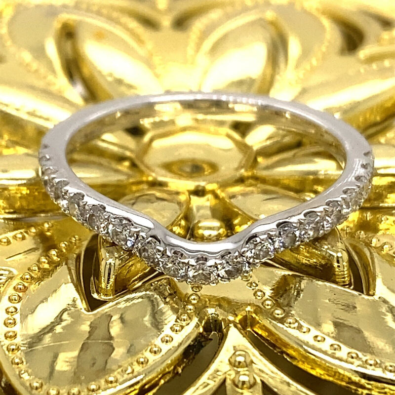 Neil Lane Bridal 1/5 tcw Diamond Wedding Band Ring 14kt White gold