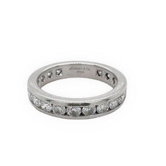 Tiffany & Co. Full Circle 4 MM Diamond Channel Set Eternity Band 1.95 tcw Plat