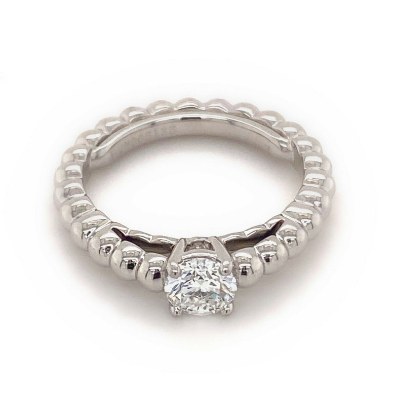 Van Cleef & Arpels Perlee Solitaire Round Diamond 0.50 cts DVVS2 Engagement Ring