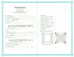 Tiffany & Co GRACE Princess Diamond Engagement Ring 0.76 tcw E VVS1 Platinum