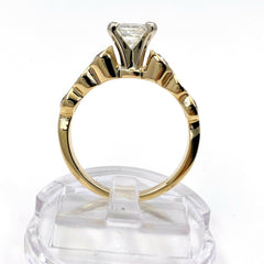 Princess Diamond 1.40 tcw Yellow Gold Engagement Ring