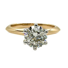 TIFFANY & CO Round Diamond 1.09 cts I VS1 18kt Rose Gold Engagement Ring
