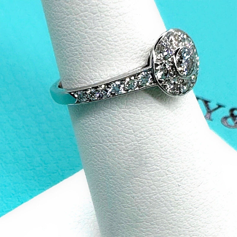 Tiffany & Co Circlet Diamond Engagement Ring in Platinum