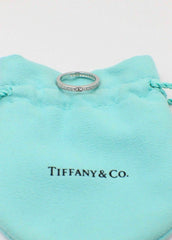 Tiffany & Co Round Brilliant Diamond Full Circle Wedding Band 2mm Platinum