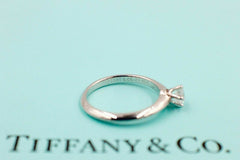 Tiffany & Co Platinum and Diamond Engagement Band Ring 0.25 ct I VVS2