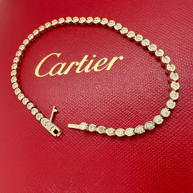 CARTIER C De Cartier Diamond Tennis Bracelet 18kt Rose Gold