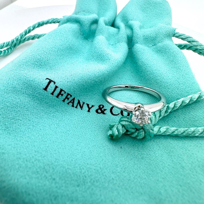 Tiffany & Co Tiffany Setting Round Diamond 0.20 cts G VS1 Engagement Ring Plat