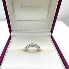 BVLGARI Dedicata A Venezia Torcello Round Diamond 0.30 tcw Engagement Ring Plat