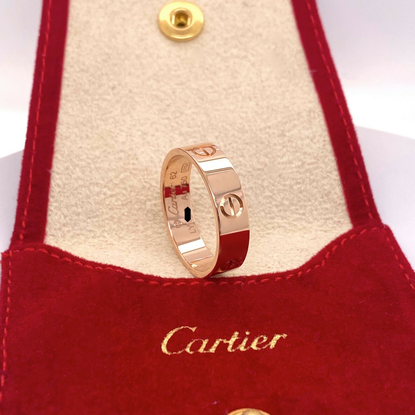 Cartier Love Ring mit 0,19ct Diamant in 750/18K Weißgold Gr. 51 mit Pa