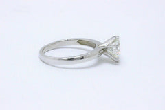 Leo Round Diamond Engagement Ring 1.64 CTS I SI1 14K White Gold $22,000 Retail