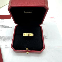 Cartier LOVE Ring 18kt Yellow Gold SZ 69 / 12.75 US COA
