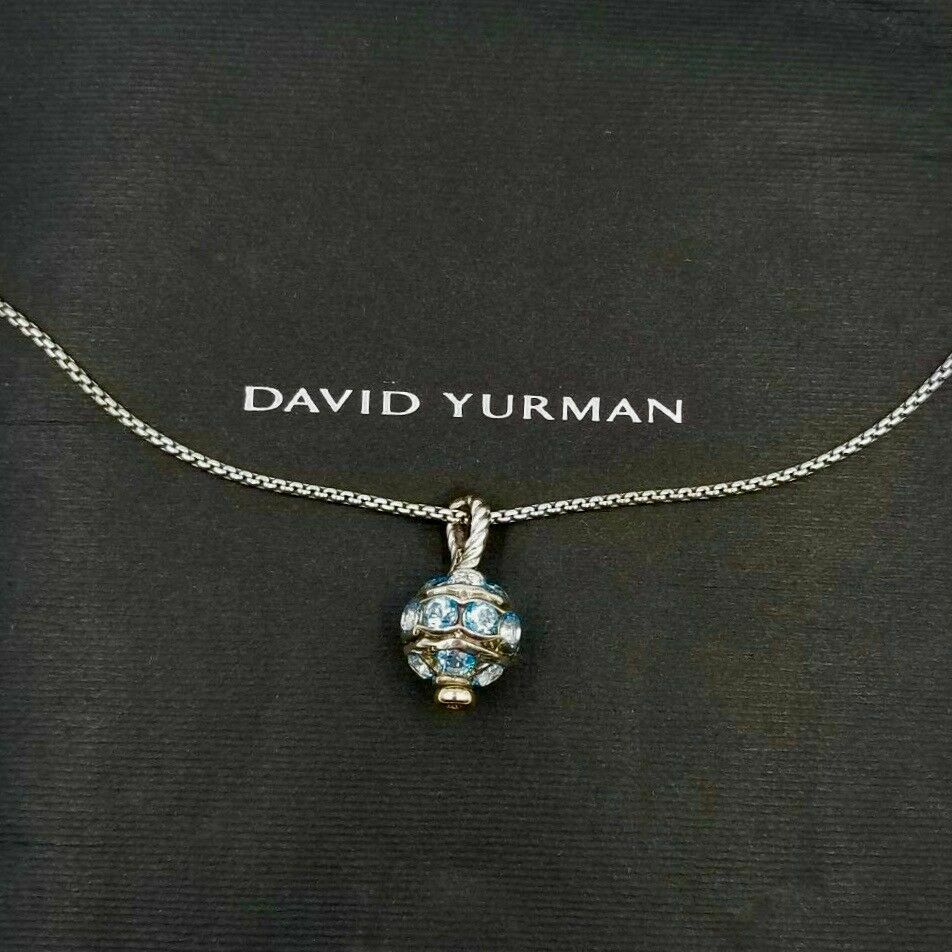 David Yurman 18kt Yellow Gold And Sterling Silver Crossover Single Station  Necklace - Farfetch | Station necklace, Silver, Sterling silver