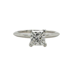 Tiffany & Co. Princess Cut Diamond 1.04 cts F VS1 Platinum Engagement Ring GIA