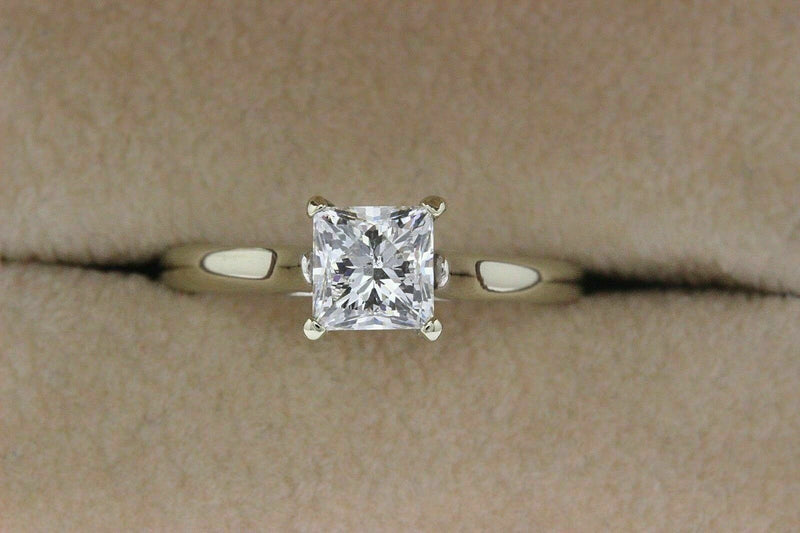 Leo Princess Diamond Engagement Ring 1.00 ct G SI2 14k White Gold $8,600 Retail