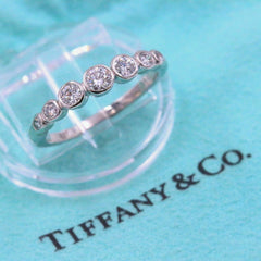 Tiffany & Co Jazz Diamond Half Circle Graduating Band Platinum 0.31 tcw