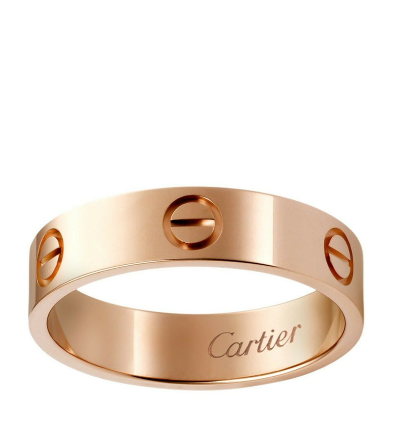 Cartier LOVE Wedding Band Ring 18kt Pink Gold