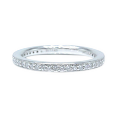 Ritani Eternity Platinum Diamond Wedding Band Ring Micro Pave $2700 Retail