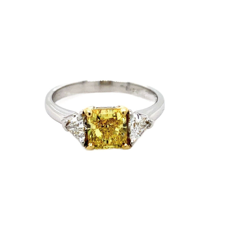 Tiffany Fancy Vivid Yellow Diamond Engagement Ring