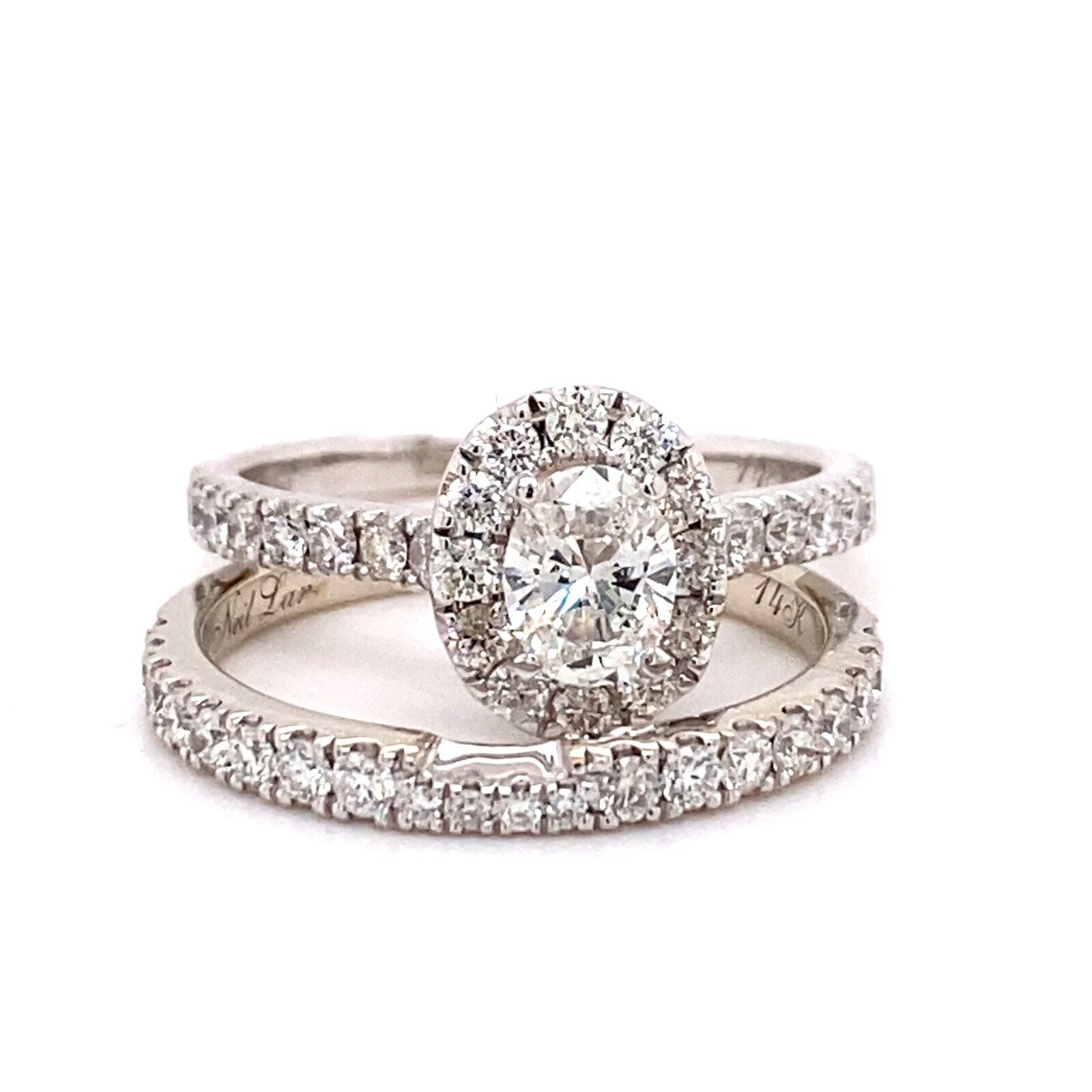Neil Lane 14K White Gold Princess Cut Double Halo Diamond Engagement Ring -  Walmart.com
