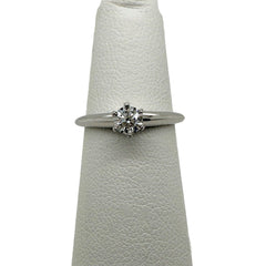 Tiffany & Co Tiffany Setting Round Diamond 0.25 cts E VS1 Engagement Ring Plat