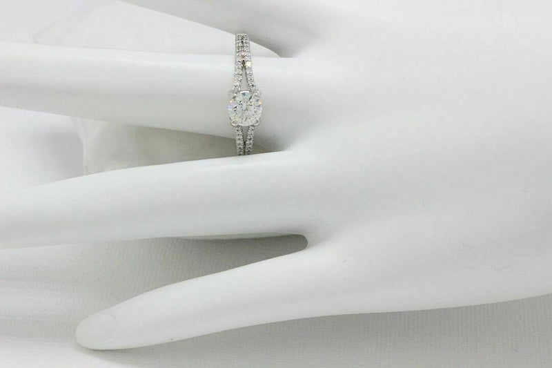 Hearts on Fire Diamond Engagement Ring Round 1.50 ct 14K White Gold $9000 Retail