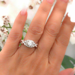 Neil Lane Diamond Engagement Ring 1 5/8 TCW 14k Rose & White Gold